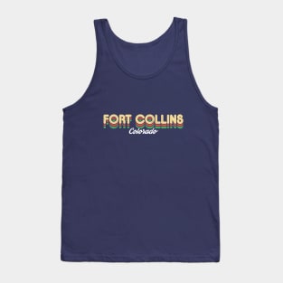 Retro Fort Collins Colorado Tank Top